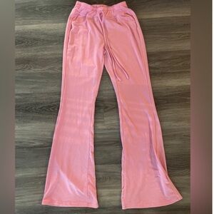 Pink Flared Lounge Pants